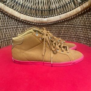 Adidas tan suede sneakers: Size 7.5